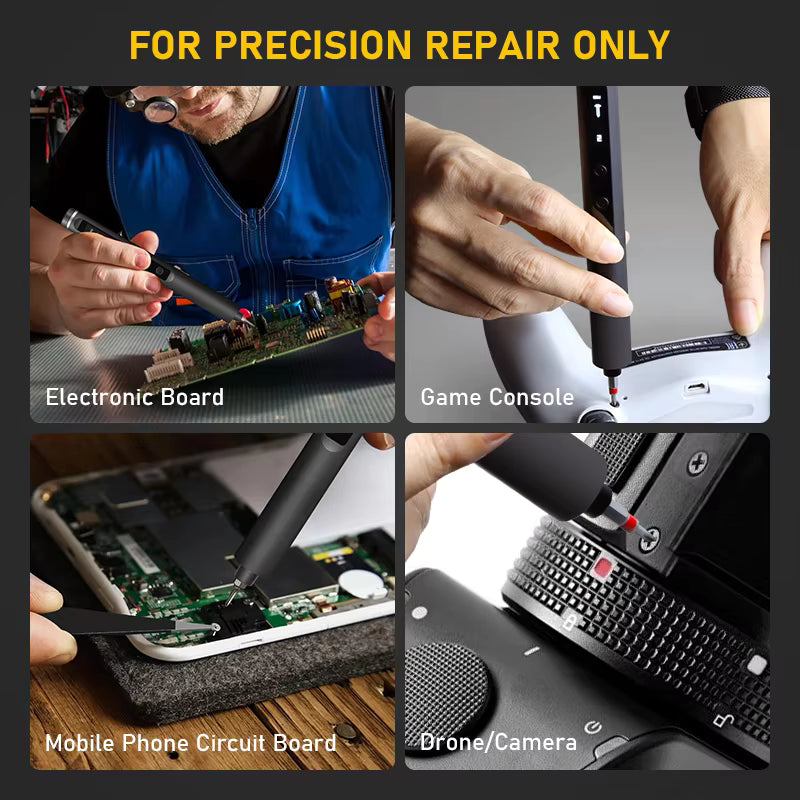 Mini Electric Screwdriver – 5-Speed, LED, Rechargeable