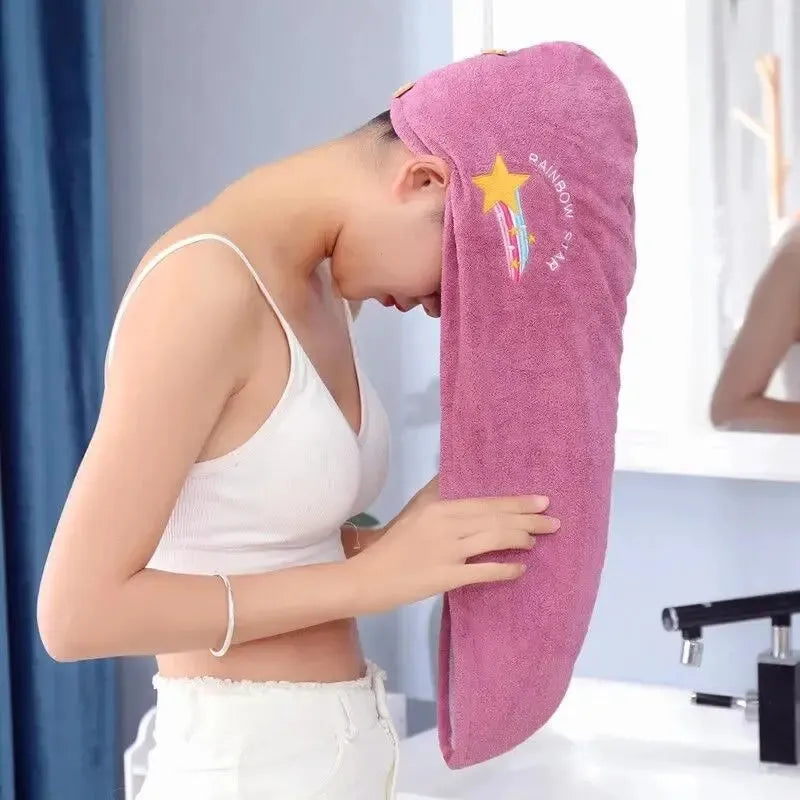 Quick-Dry Hair Hat – Super Absorbent Soft Towel for Women & Girls