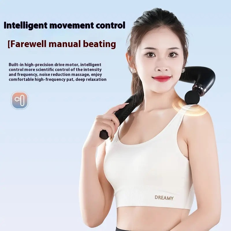 Deep Tissue Massage Gun – Long Handle Handheld & Rechargeable