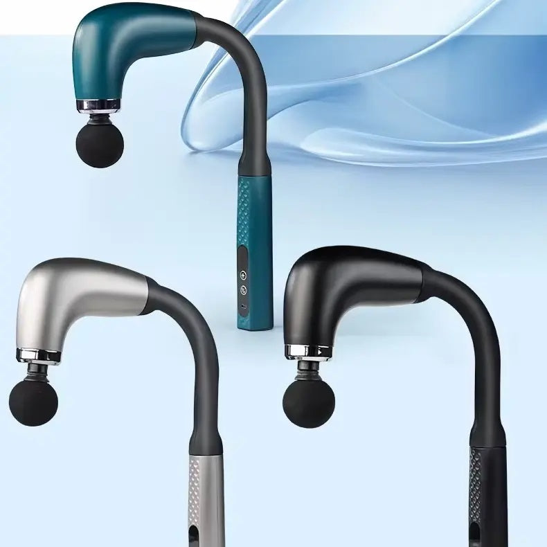 Deep Tissue Massage Gun – Long Handle Handheld & Rechargeable