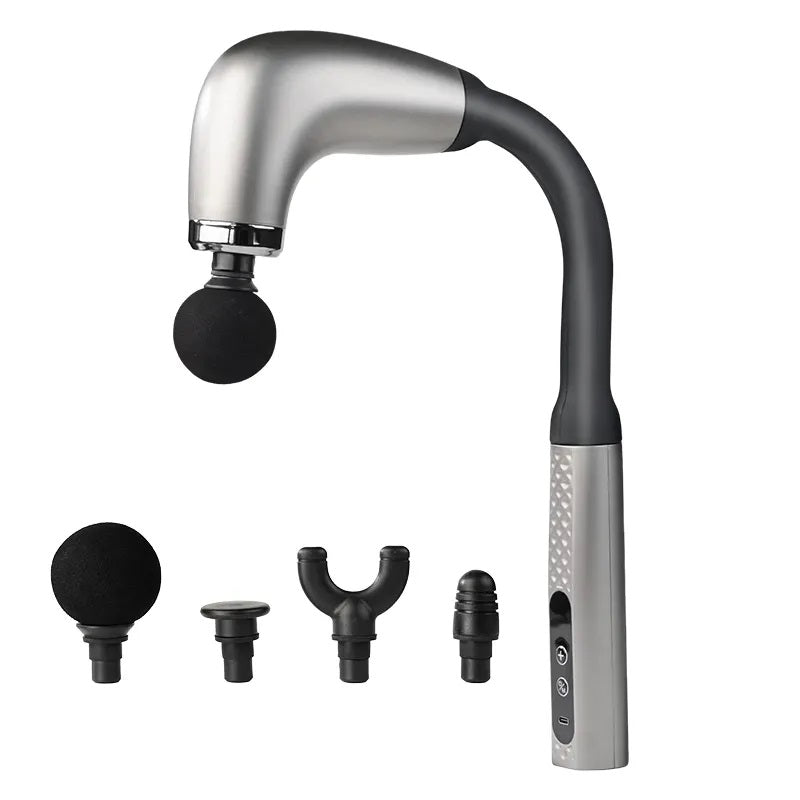 Deep Tissue Massage Gun – Long Handle Handheld & Rechargeable