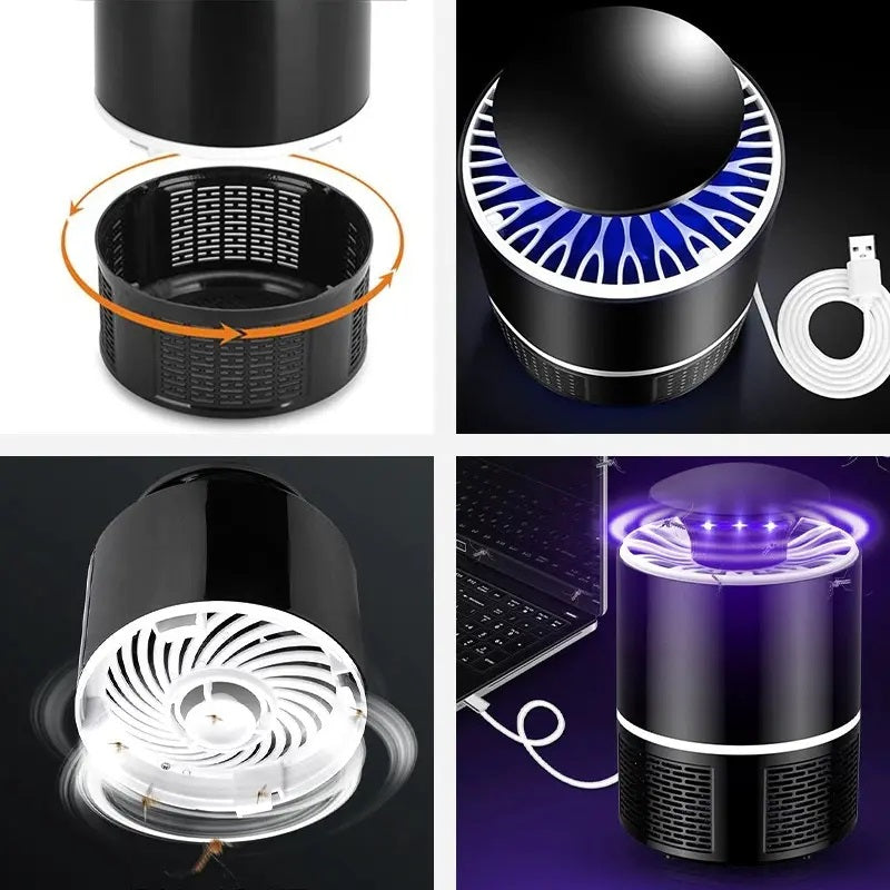 USB Rechargeable Mosquito Killer Lamp with Suction Trap