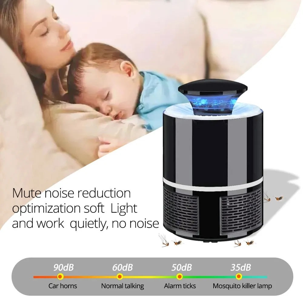USB Rechargeable Mosquito Killer Lamp with Suction Trap