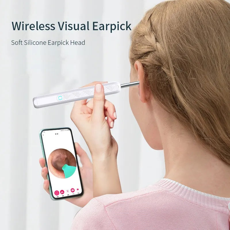 Ear Cleaner Otoscope Camera – 6 LED Lights, HD Video