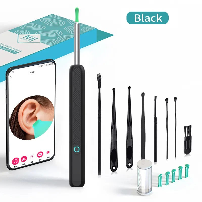 Ear Cleaner Otoscope Camera – 6 LED Lights, HD Video