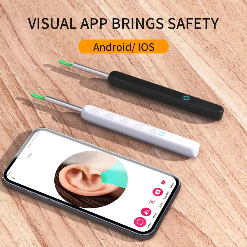 Ear Cleaner Otoscope Camera – 6 LED Lights, HD Video