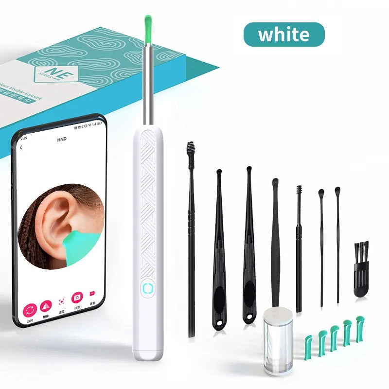 Ear Cleaner Otoscope Camera – 6 LED Lights, HD Video