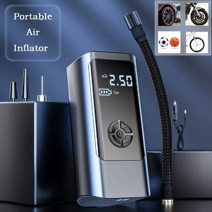 Digital Car Tyre Inflator with 4000mAh Power