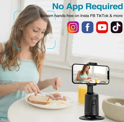 AI Face Tracking 360° Shooting Gimbal Camera