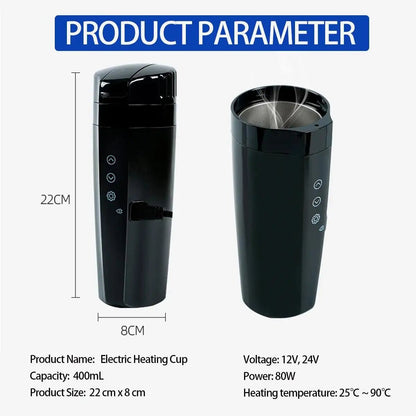 Real-Time Temp Heating Kettle for Car - 70W
