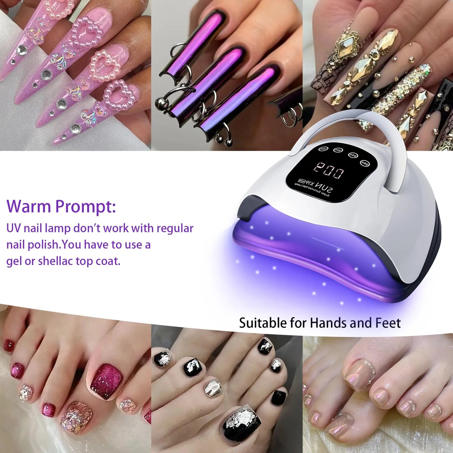 320W LED Nail Lamp – SunX19 MAX UV Dryer