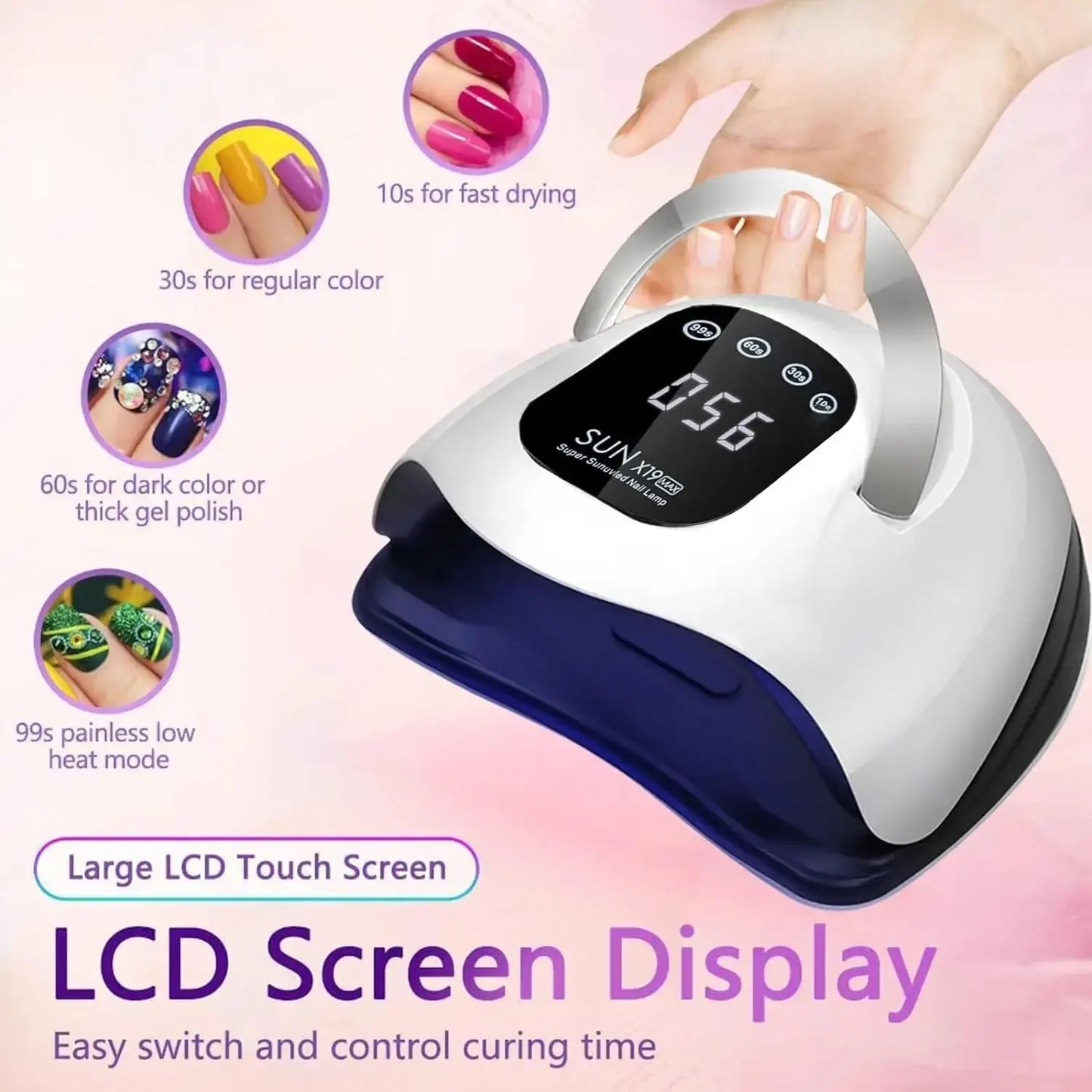 320W LED Nail Lamp – SunX19 MAX UV Dryer