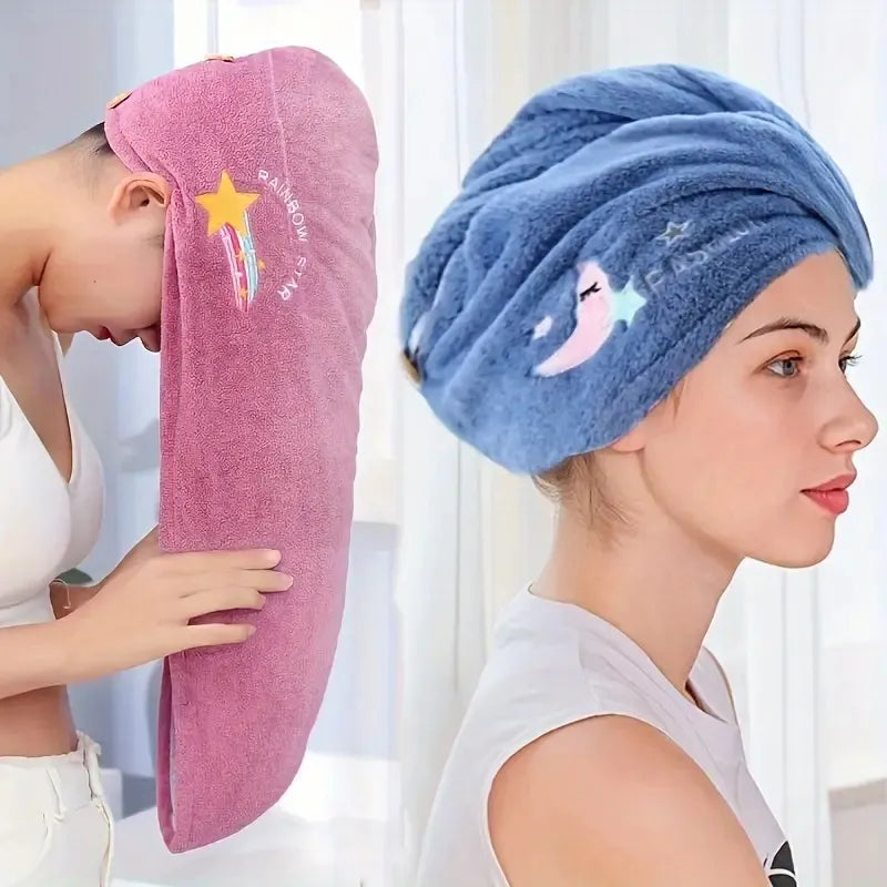 Quick-Dry Hair Hat – Super Absorbent Soft Towel for Women & Girls