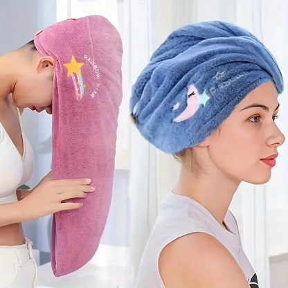 Quick-Dry Hair Hat – Super Absorbent Soft Towel for Women & Girls