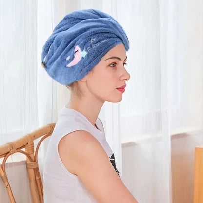 Quick-Dry Hair Hat – Super Absorbent Soft Towel for Women & Girls