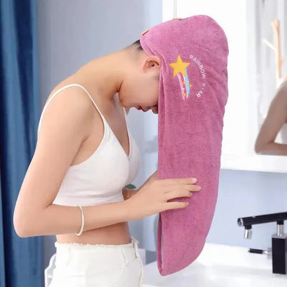 Quick-Dry Hair Hat – Super Absorbent Soft Towel for Women & Girls