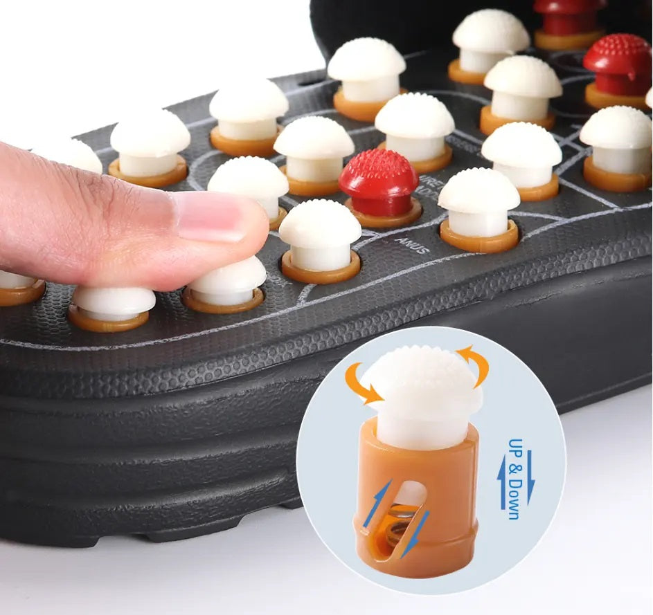 Acupuncture Foot Massage Slippers – Reflexology Vibrating Sandals