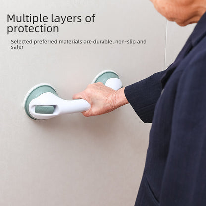 Bathroom Suction Cup Handrail – Safe, Hole-Free Handle for Elderly & Glass Doors