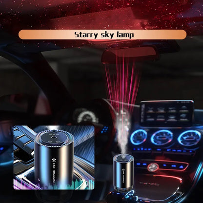 Portable Car Aroma Diffuser with Colorful Lights & Essential Oil Nebulizer