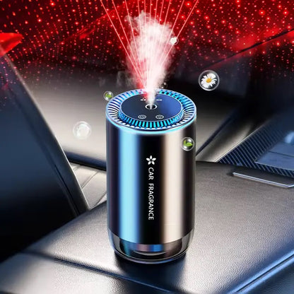 Portable Car Aroma Diffuser with Colorful Lights & Essential Oil Nebulizer