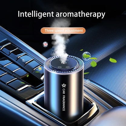Portable Car Aroma Diffuser with Colorful Lights & Essential Oil Nebulizer