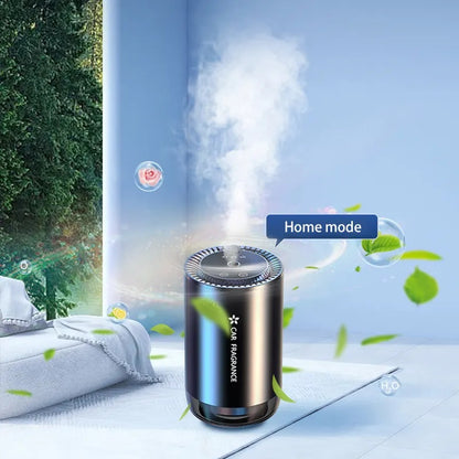 Portable Car Aroma Diffuser with Colorful Lights & Essential Oil Nebulizer