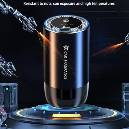 Portable Car Aroma Diffuser with Colorful Lights & Essential Oil Nebulizer