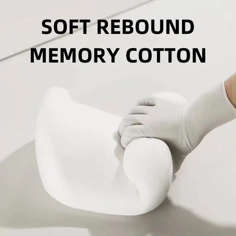 Memory Foam Car Neck & Waist Pillow Pair – Headrest Support