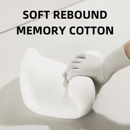 Memory Foam Car Neck & Waist Pillow Pair – Headrest Support