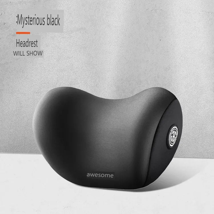 Memory Foam Car Neck & Waist Pillow Pair – Headrest Support