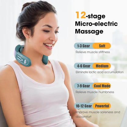 Wireless Heat Neck Massager – Cervical Relaxation Machine