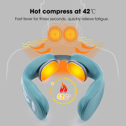 Wireless Heat Neck Massager – Cervical Relaxation Machine