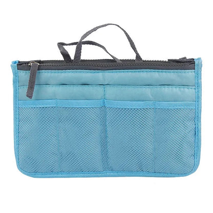 Double Layer Multi-Functional Cosmetic Bag with Zipper