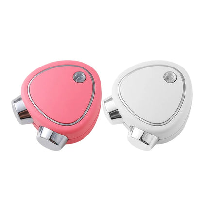Portable Heart-Shaped Microcurrent Facial Massager – USB Skin Tightening Roller