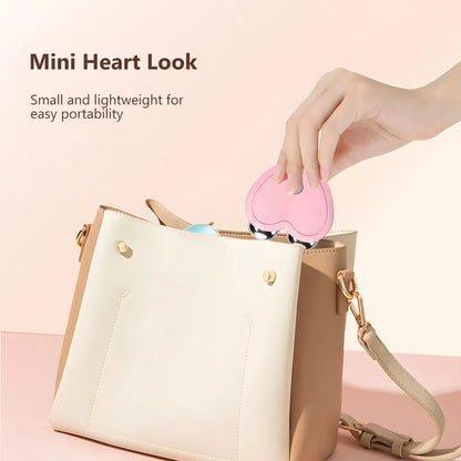 Portable Heart-Shaped Microcurrent Facial Massager – USB Skin Tightening Roller