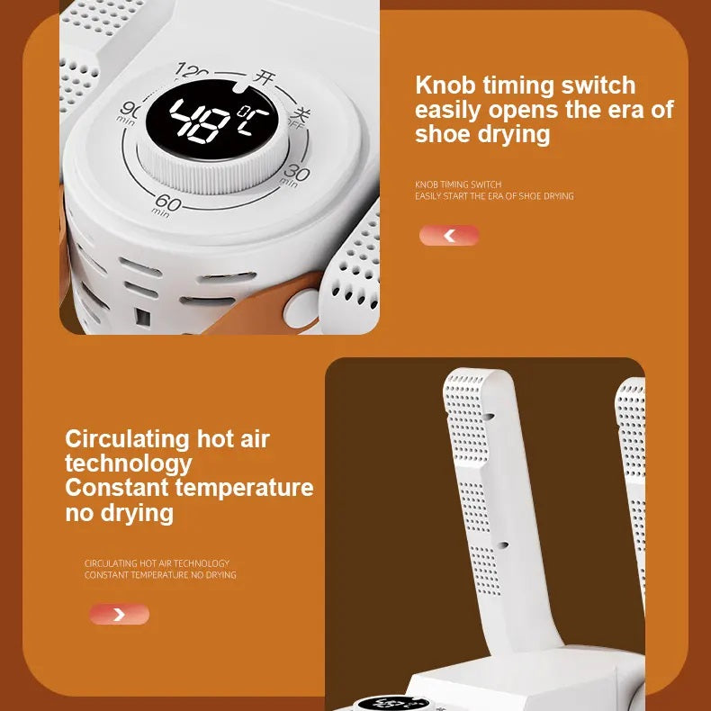 Electric Shoe Dryer – Portable Deodorizer & Sterilizer with Smart Timer