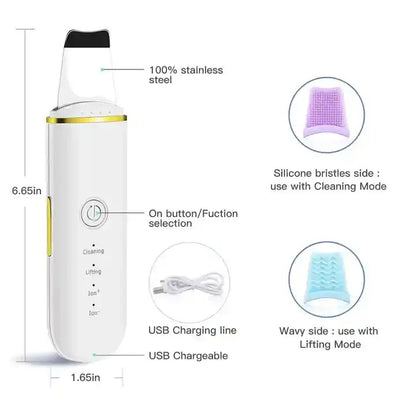Deep Clean Ultrasonic Skin Scrubber – Professional Face Tool