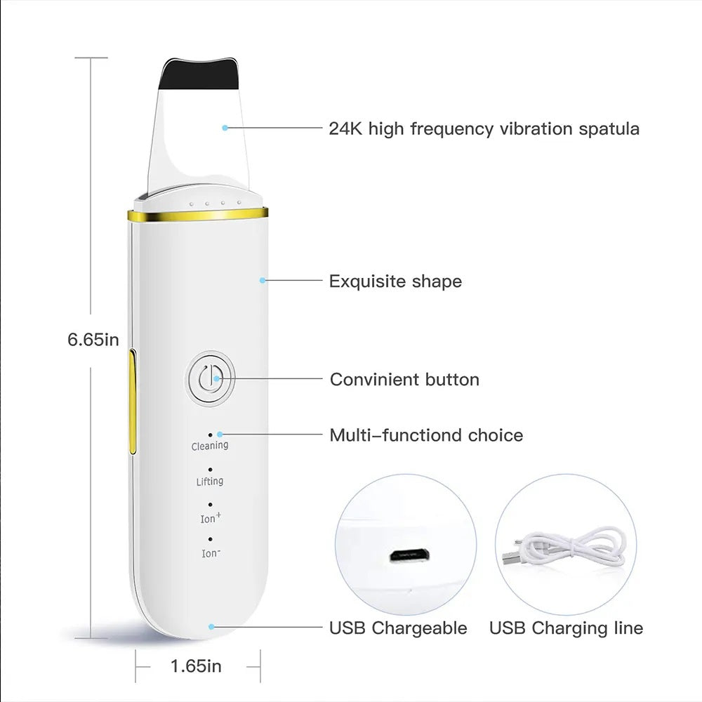Deep Clean Ultrasonic Skin Scrubber – Professional Face Tool