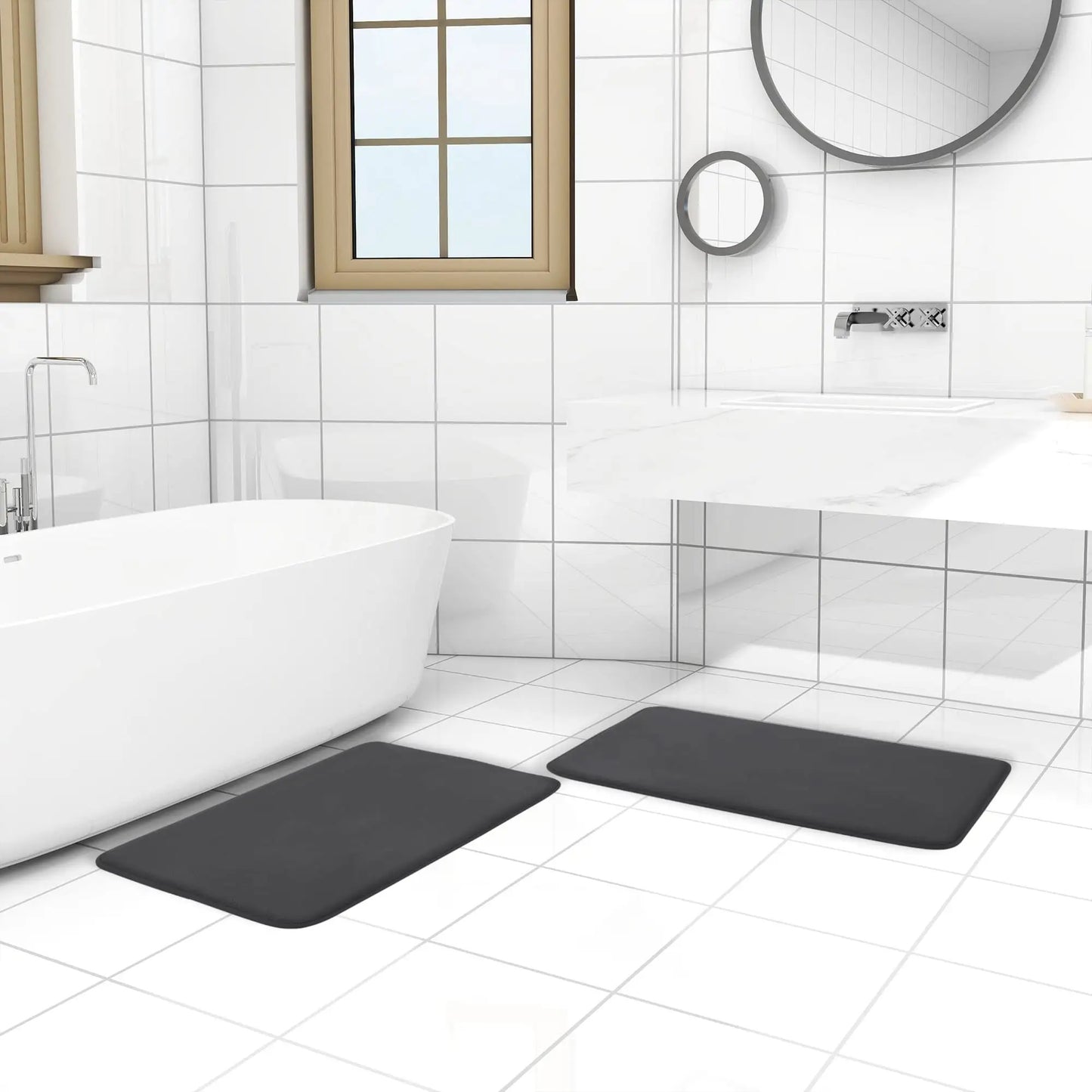 Super Absorbent Memory Foam Mats – Soft & Quick-Dry