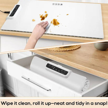 Foldable Silicone Food Heating Tray with Adjustable Temperature