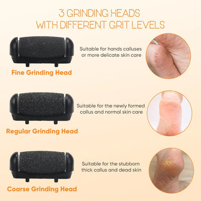 Electric Foot File & Callus Remover – Rechargeable Foot Care Tool