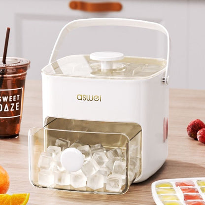 Large Capacity Ice Cube Mold & Ice Ball Storage Box – Food Grade Freezer Tool