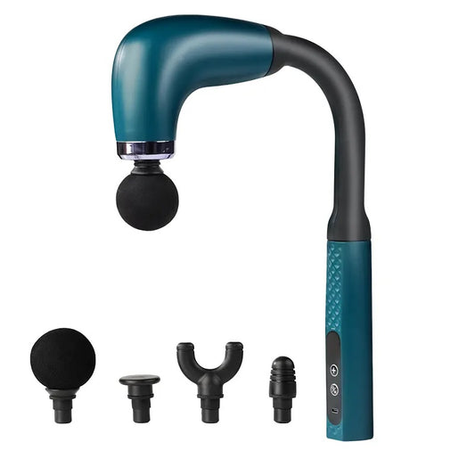 Deep Tissue Massage Gun – Long Handle Handheld & Rechargeable