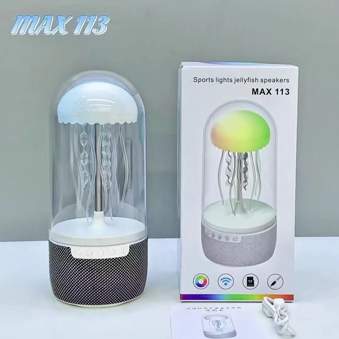 Jellyfish Night Light Speaker – Wireless Charging Lamp
