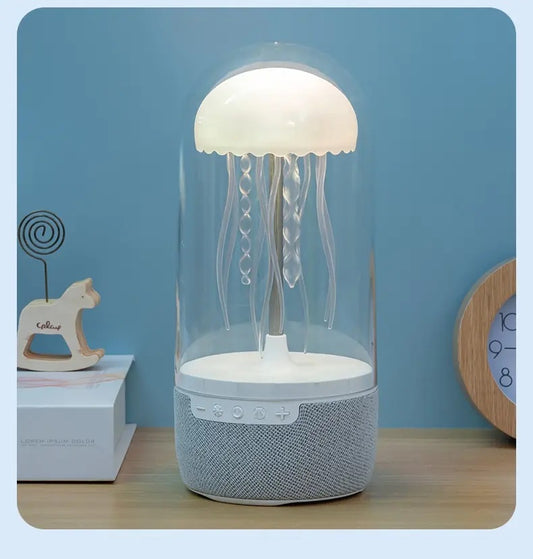 Jellyfish Night Light Speaker – Wireless Charging Lamp
