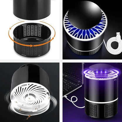 USB Rechargeable Mosquito Killer Lamp with Suction Trap