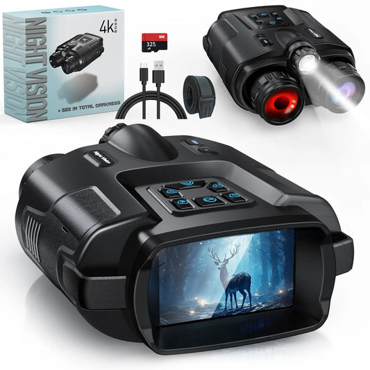 Infrared Night Vision Binoculars – 4K, 8X Zoom, 2000ft Range