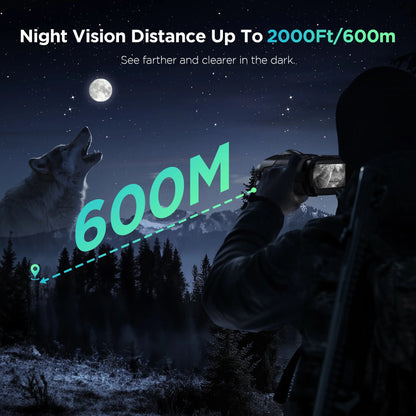 Infrared Night Vision Binoculars – 4K, 8X Zoom, 2000ft Range