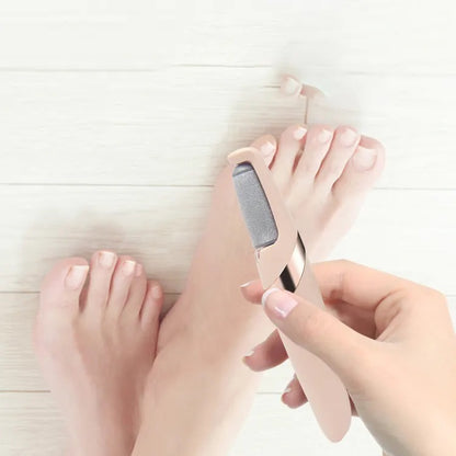 Double-Sided Nano Glass Pedicure Tool – 2-in-1 Dead Skin & Hair Remover