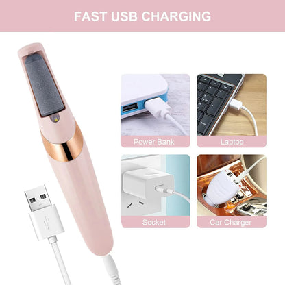 Double-Sided Nano Glass Pedicure Tool – 2-in-1 Dead Skin & Hair Remover